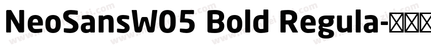 NeoSansW05 Bold Regula字体转换